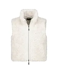 MONARI | Gilet in Felloptik | creme