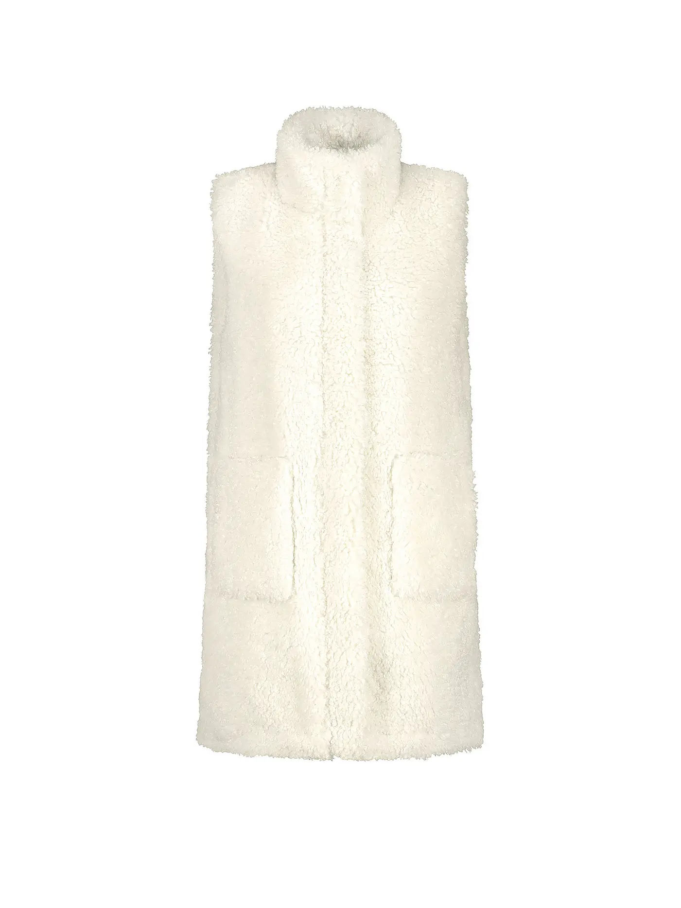MONARI | Gilet in Felloptik | creme