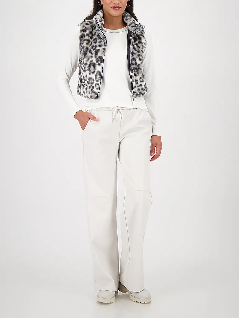 MONARI | Gilet in Felloptik | Beige