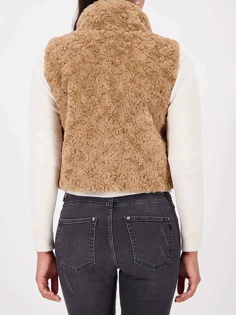 MONARI | Gilet in Felloptik | 