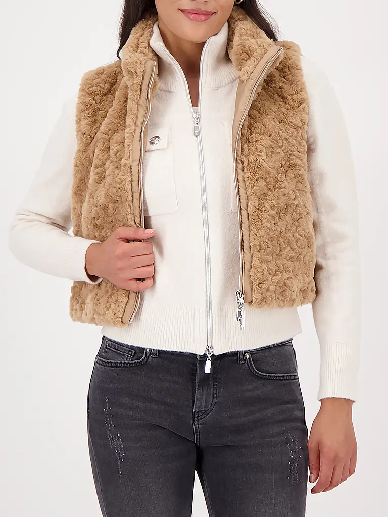 MONARI | Gilet in Felloptik | 