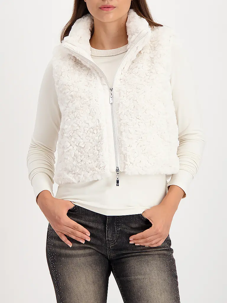 MONARI | Gilet in Felloptik | 