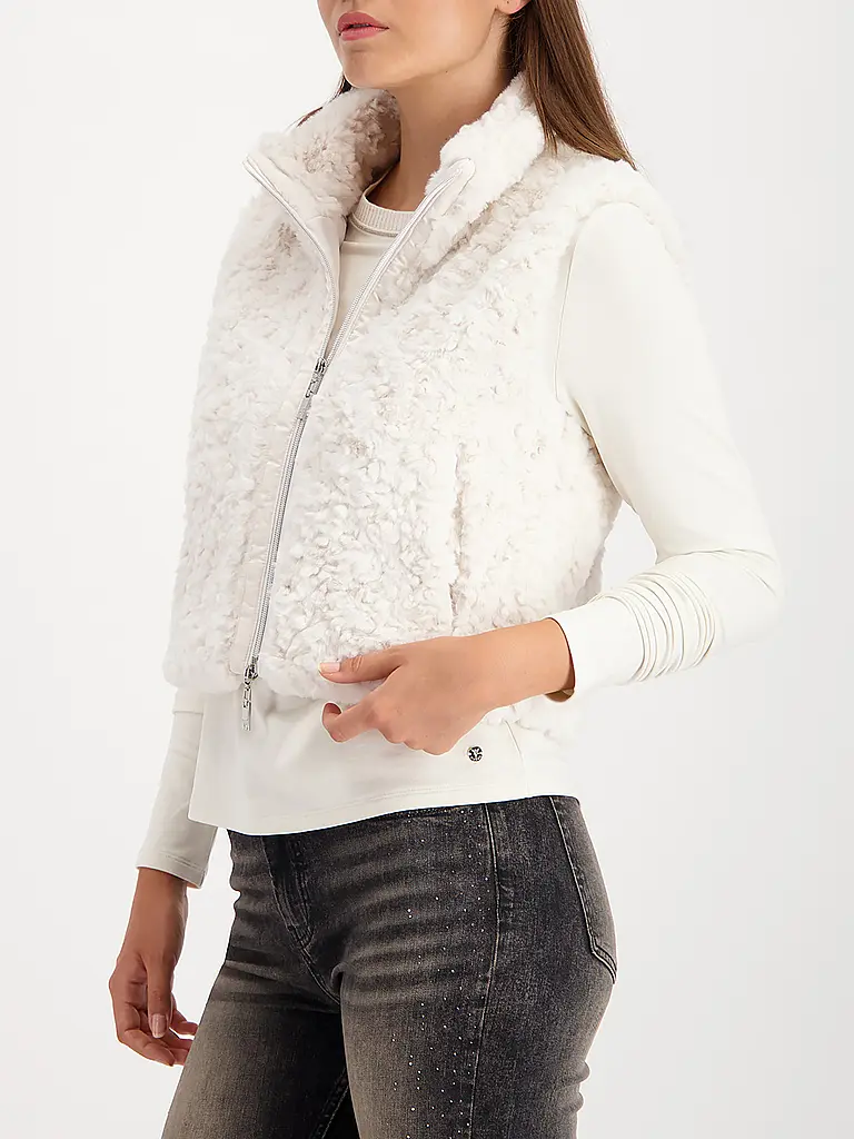 MONARI | Gilet in Felloptik | 