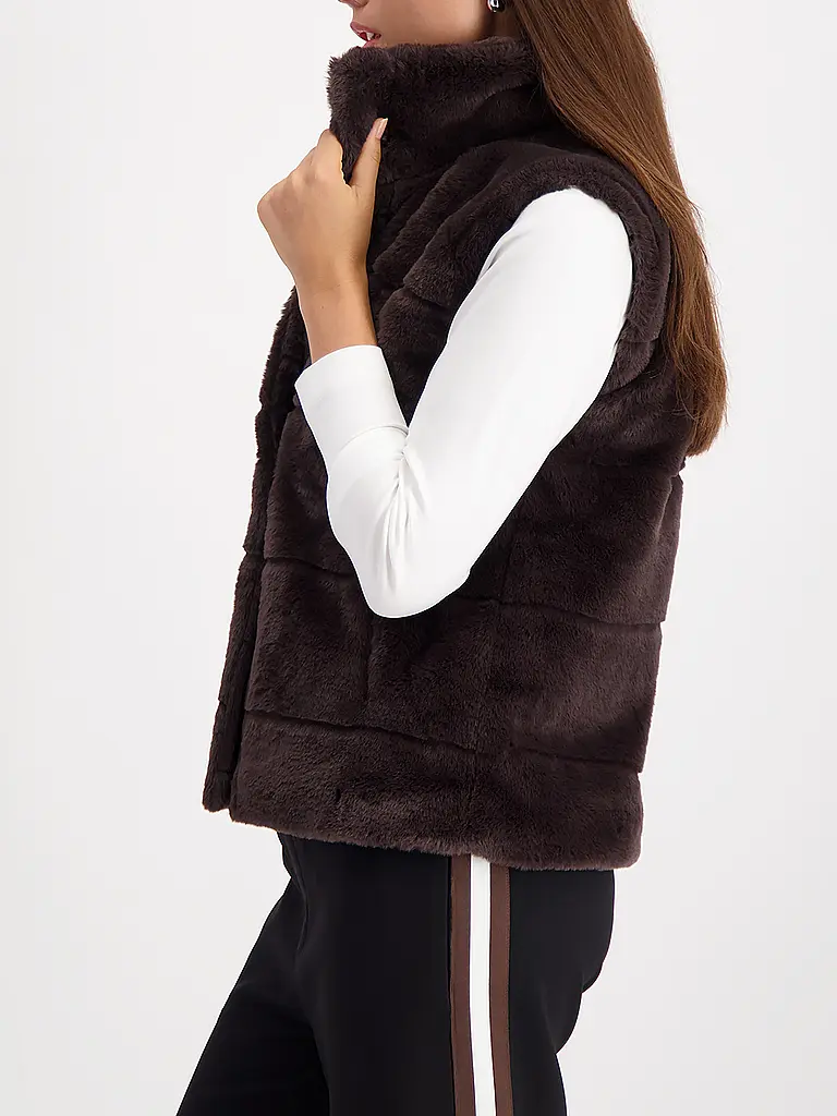 MONARI | Gilet in Felloptik |