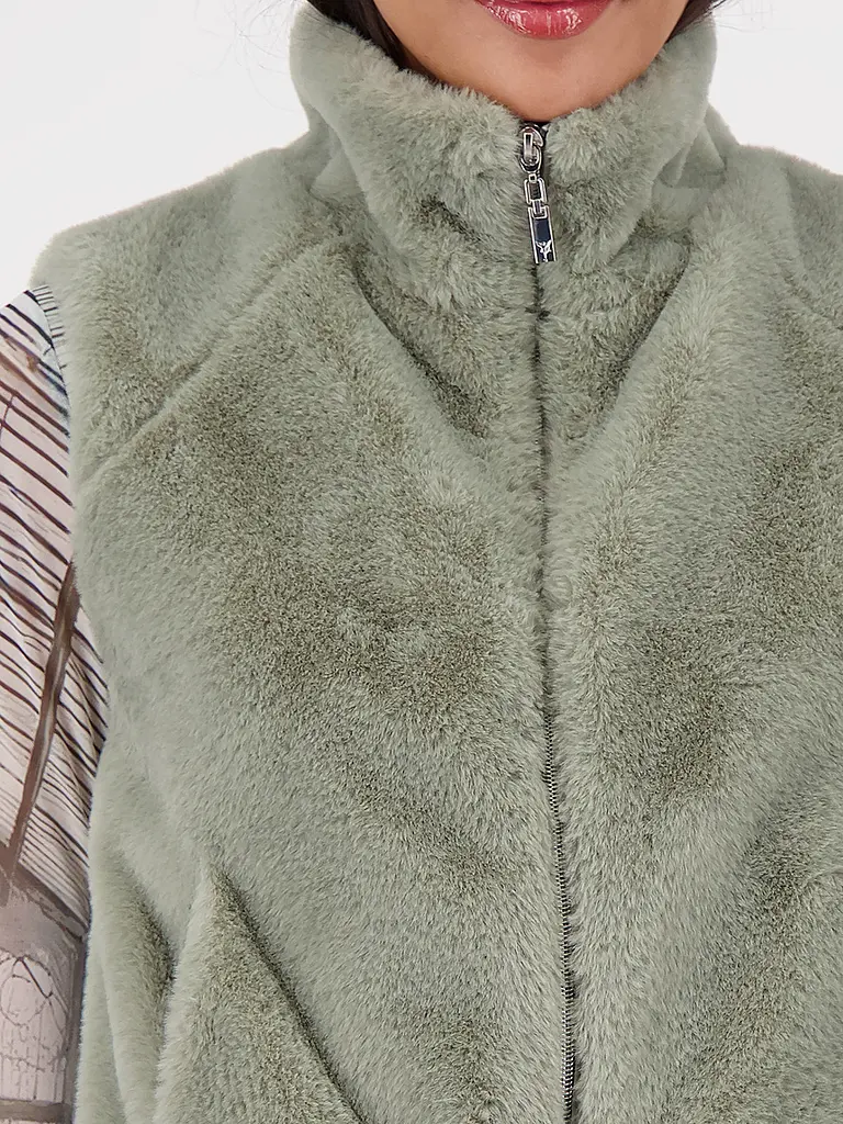 MONARI | Gilet in Felloptik | 