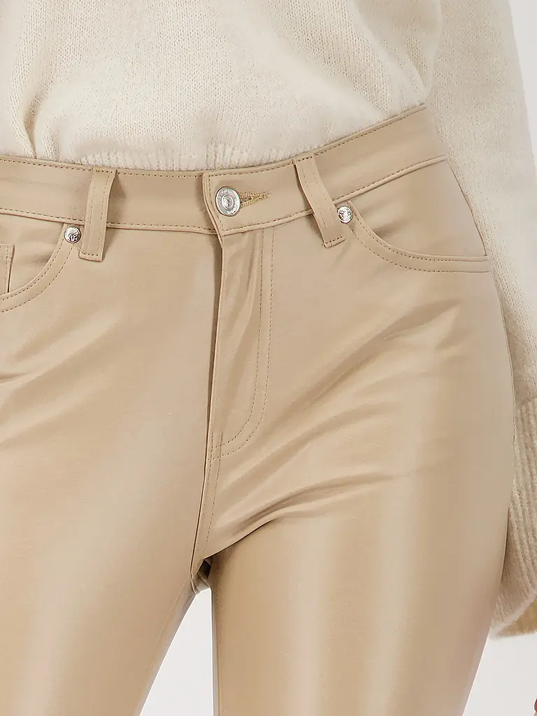 MONARI | Hose in Lederoptik Slim Fit | 