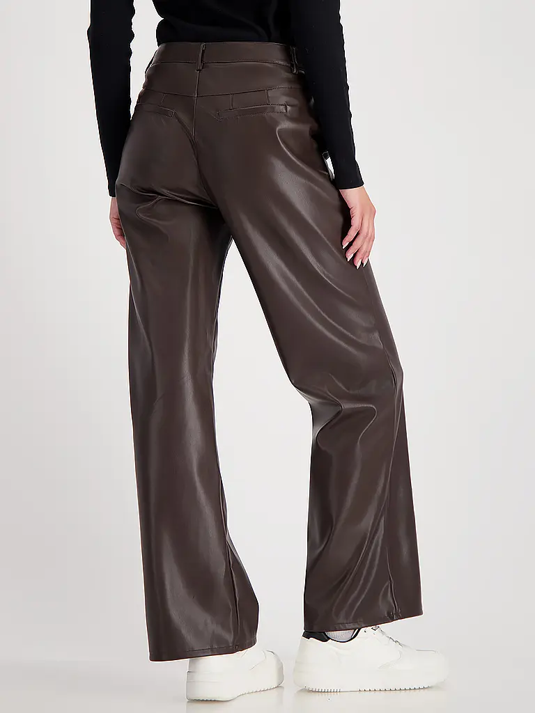 MONARI | Hose in Lederoptik Wide Leg | 