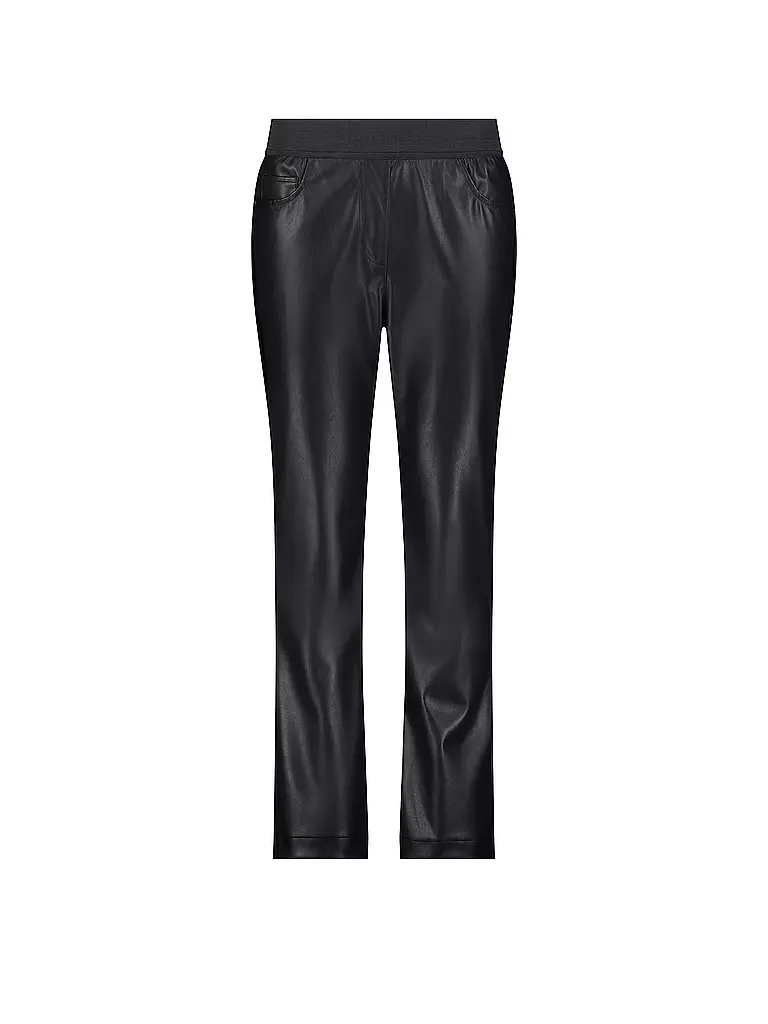 MONARI | Hose in Lederoptik | schwarz