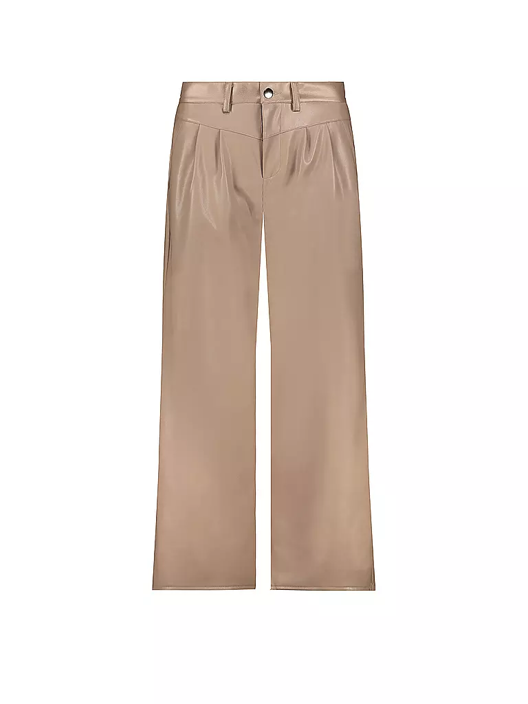 MONARI | Hose in Lederoptik | camel