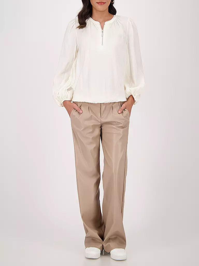 MONARI | Hose in Lederoptik | camel