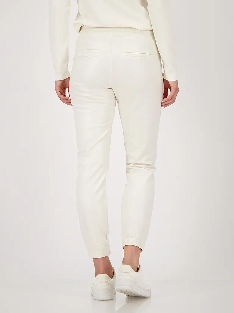 MONARI | Hose in Lederoptik | beige