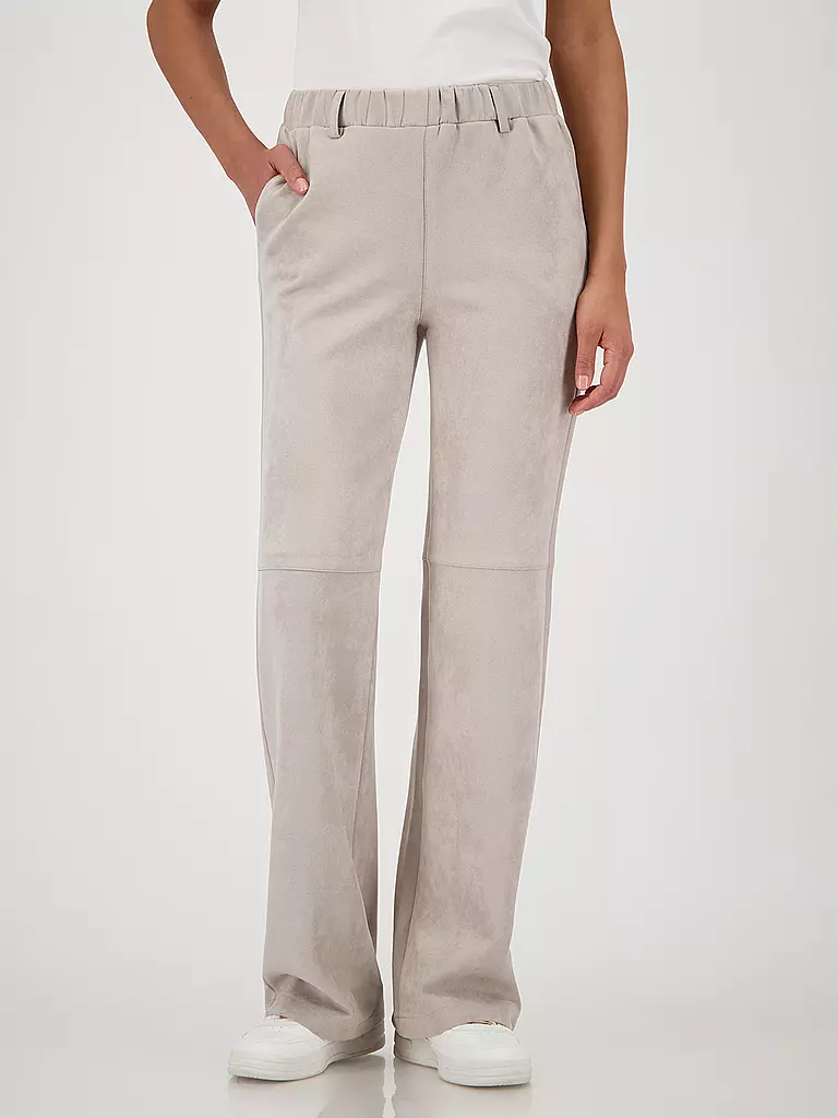 MONARI | Hose in Lederoptik | beige