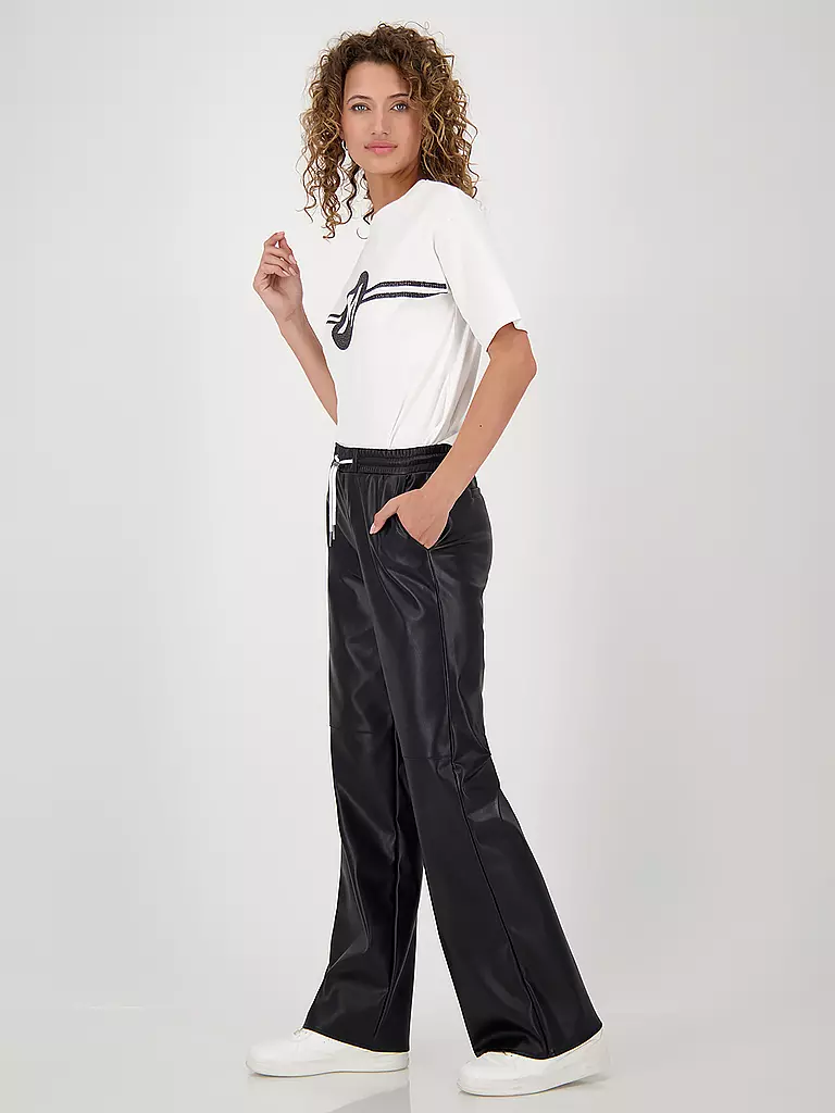 MONARI | Hose in Lederoptik | schwarz