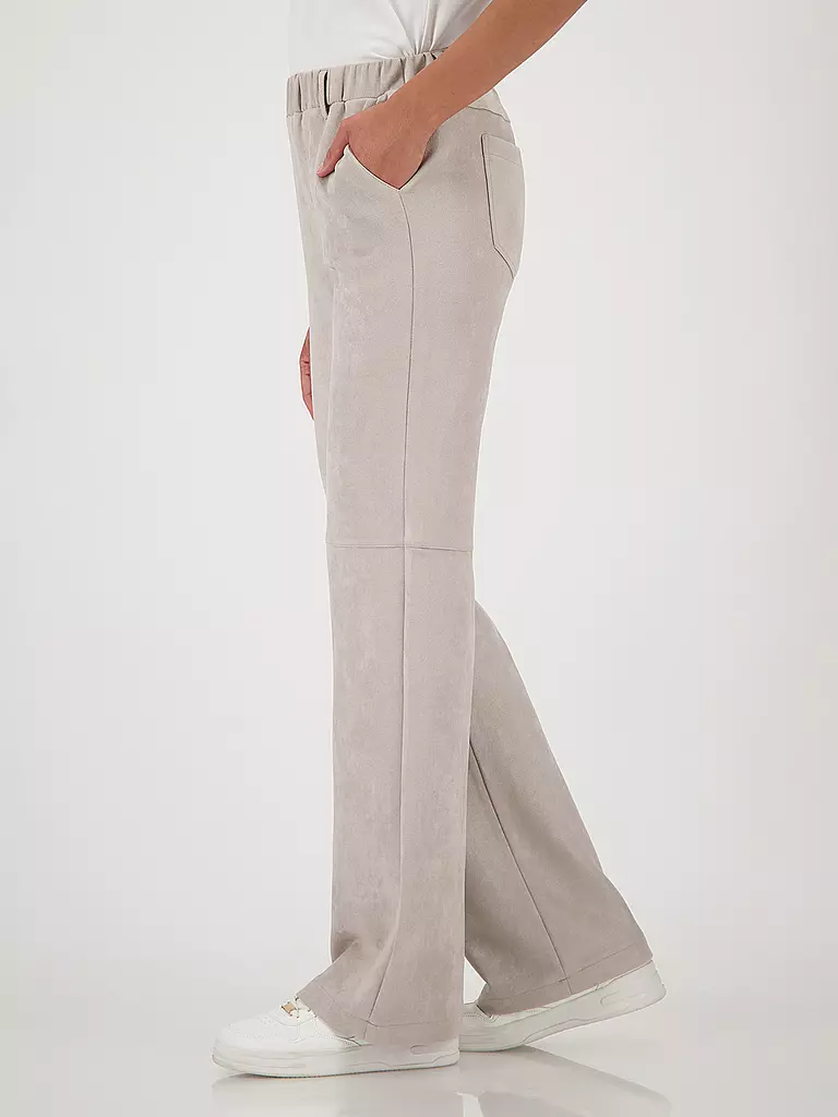 MONARI | Hose in Lederoptik | beige