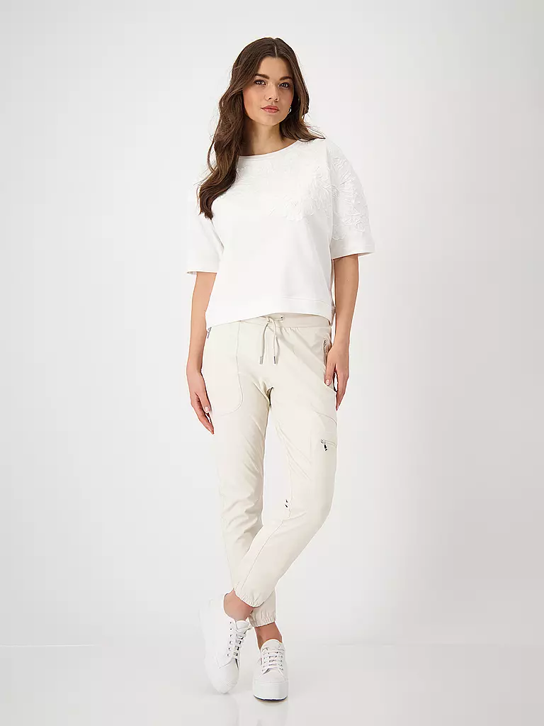 MONARI | Hose Jogging Fit  HAVANNA | creme