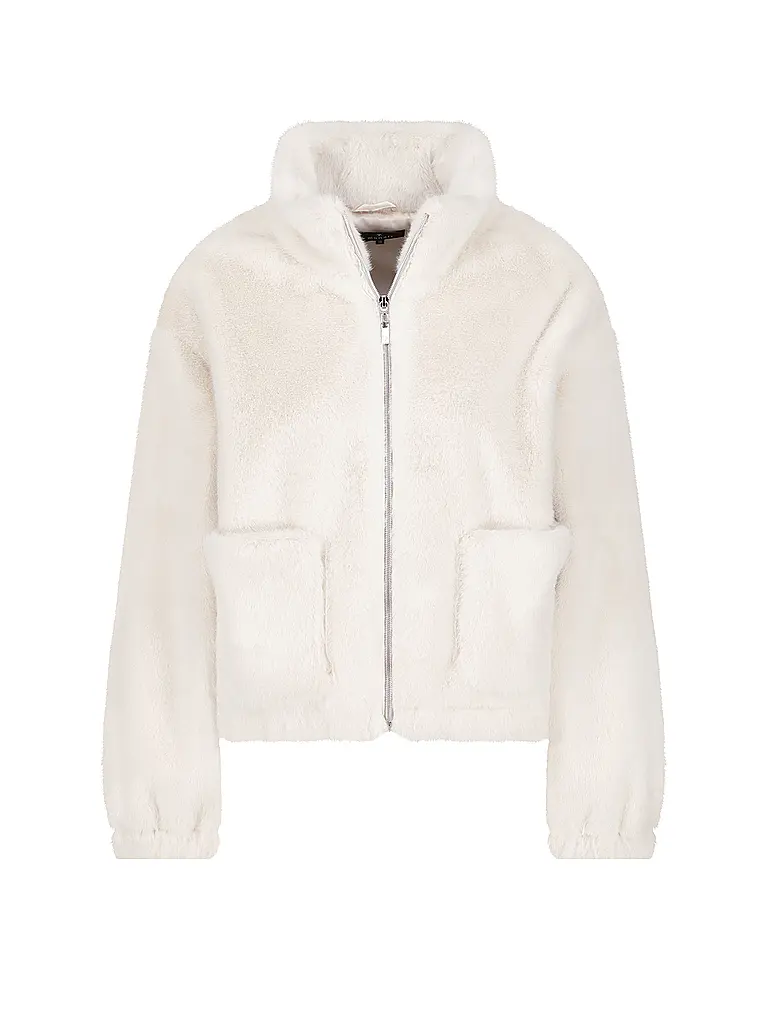 MONARI | Jacke in Felloptik | Beige