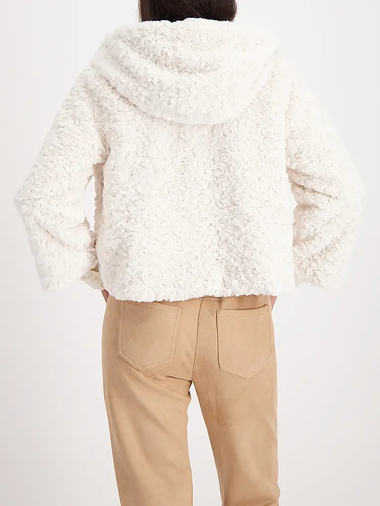 MONARI | Jacke in Felloptik | Beige