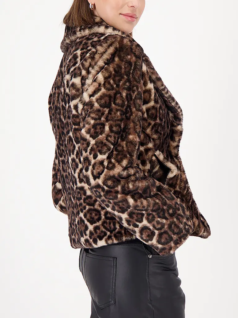 MONARI | Jacke in Felloptik | braun