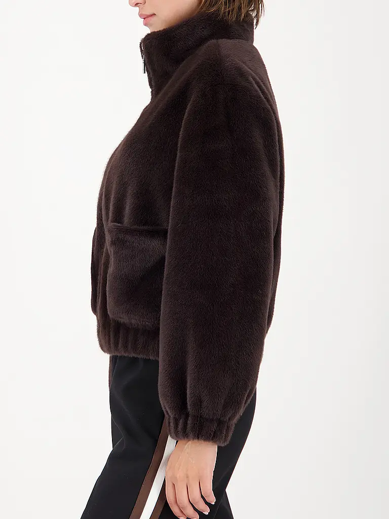 MONARI | Jacke in Felloptik | Braun
