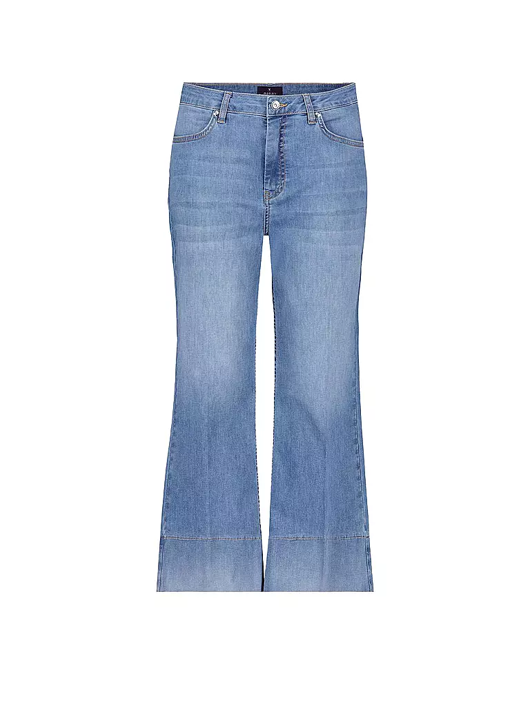 MONARI | Jeans Flared Fit 3/4  | blau