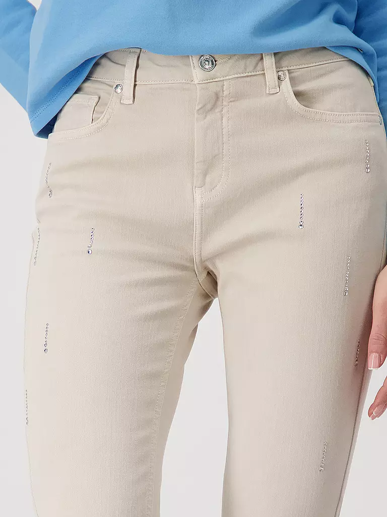 MONARI | Jeans Skinny Fit 7/8 | beige