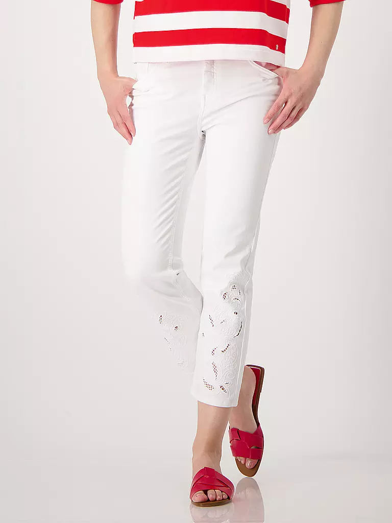MONARI | Jeans Slim Fit SARDINIEN | creme
