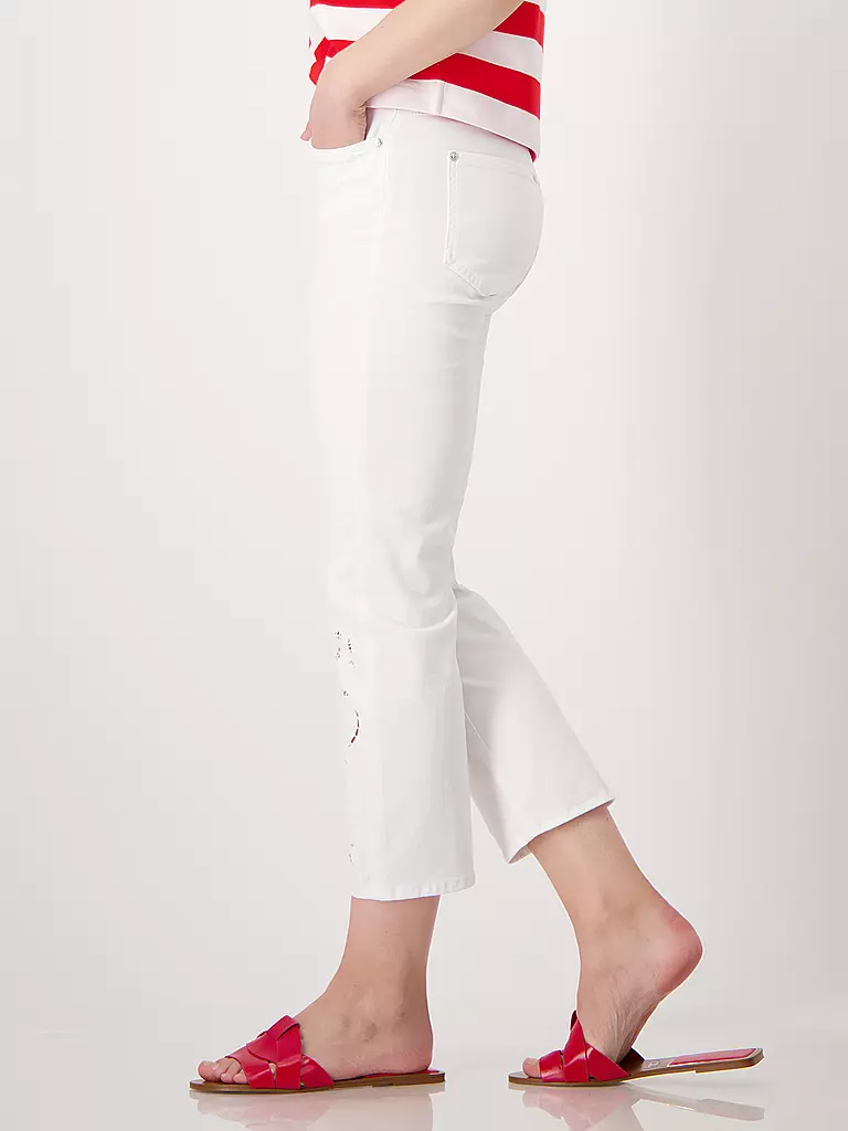 MONARI | Jeans Slim Fit SARDINIEN | creme
