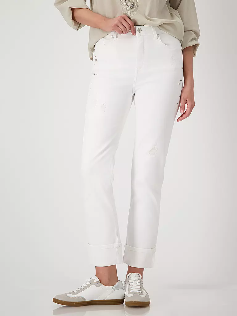 MONARI | Jeans Slim Fit | creme