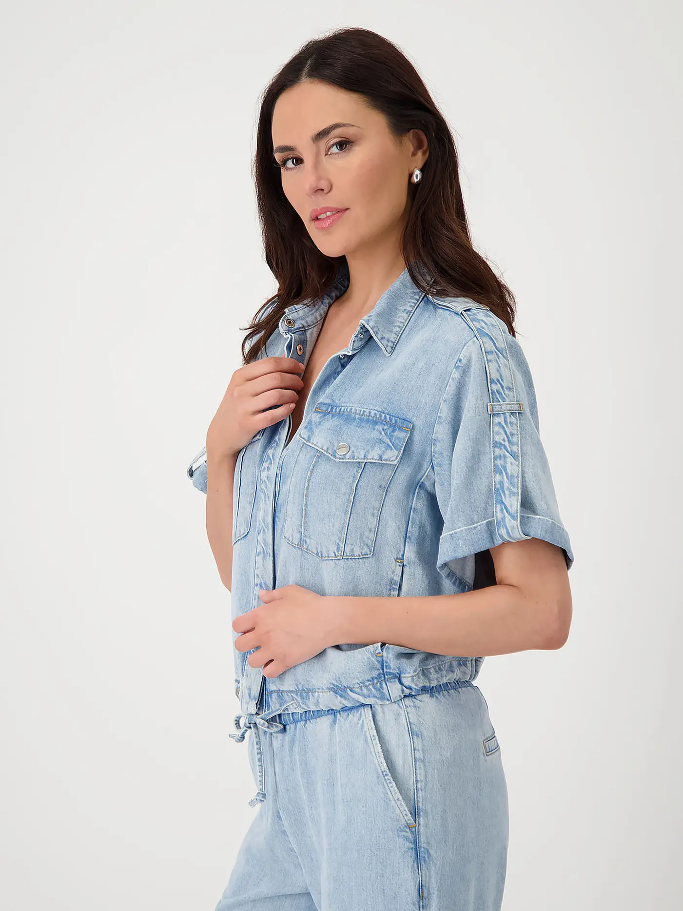 MONARI | Jeansbluse BALI | blau