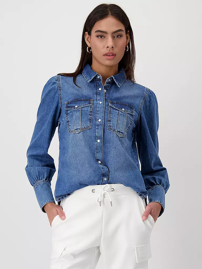 MONARI | Jeansbluse | blau