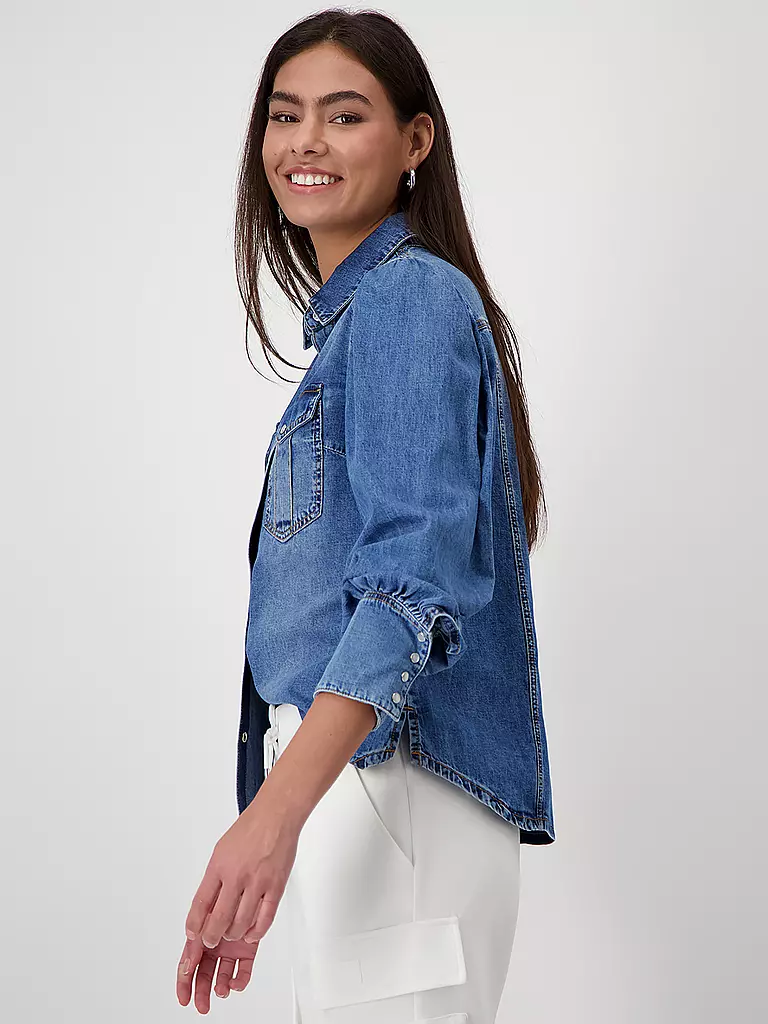 MONARI | Jeansbluse | blau