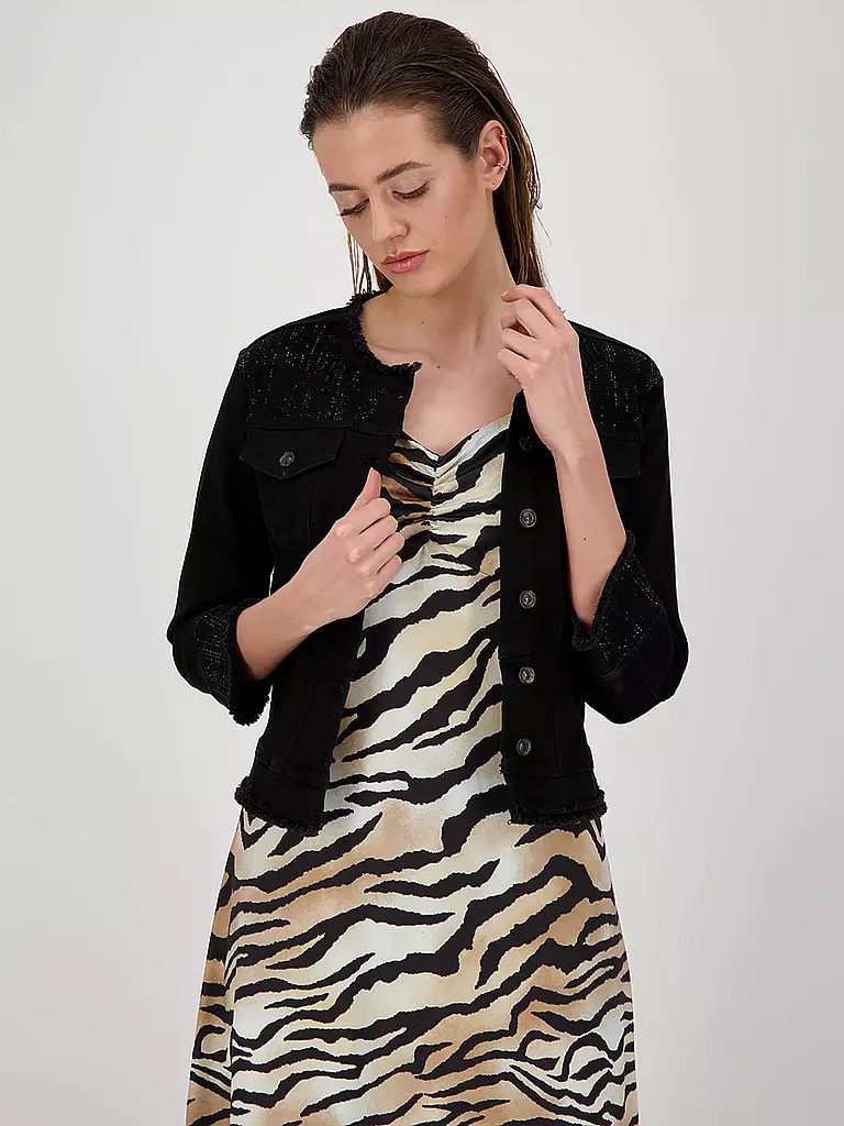 MONARI | Jeansjacke  | schwarz