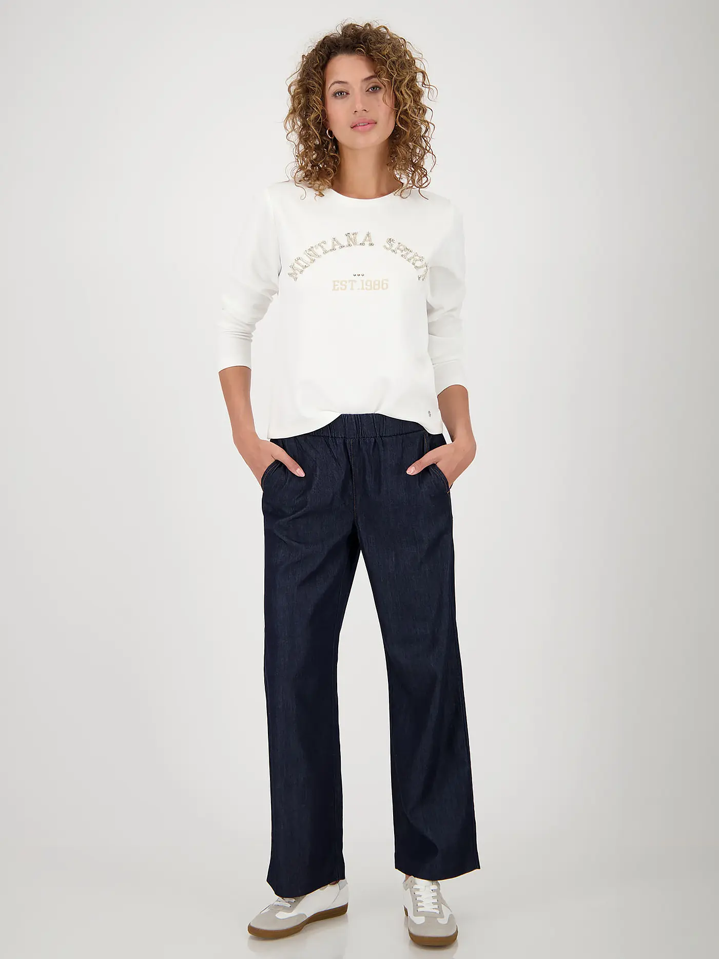 MONARI | Langarmshirt  | weiss