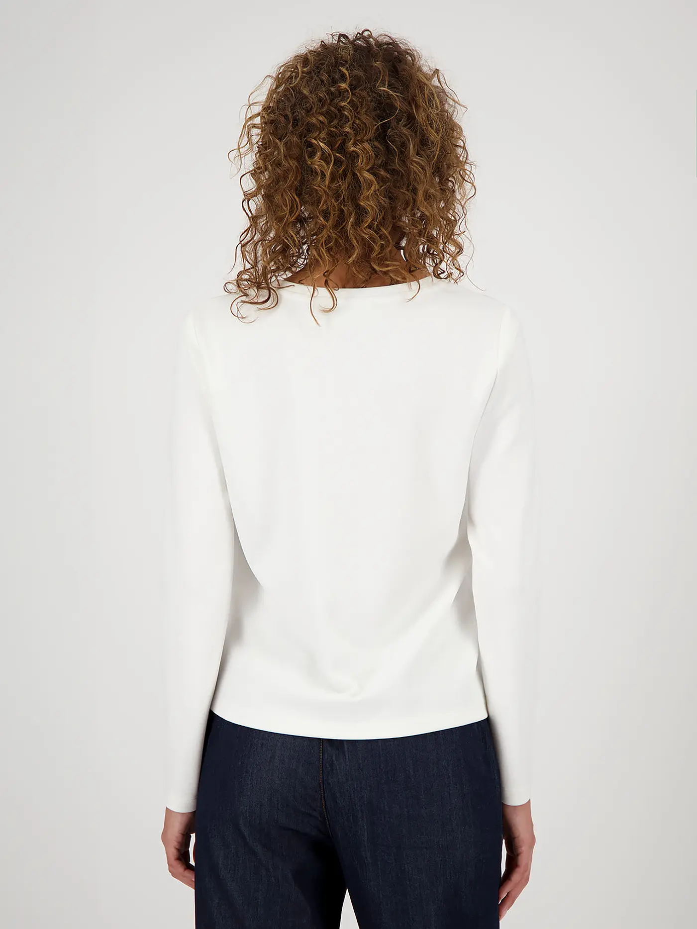 MONARI | Langarmshirt  | weiss