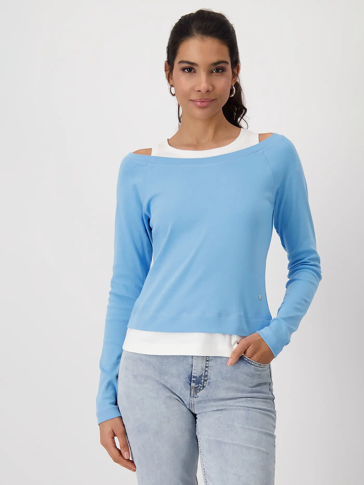 MONARI | Langarmshirt  | blau