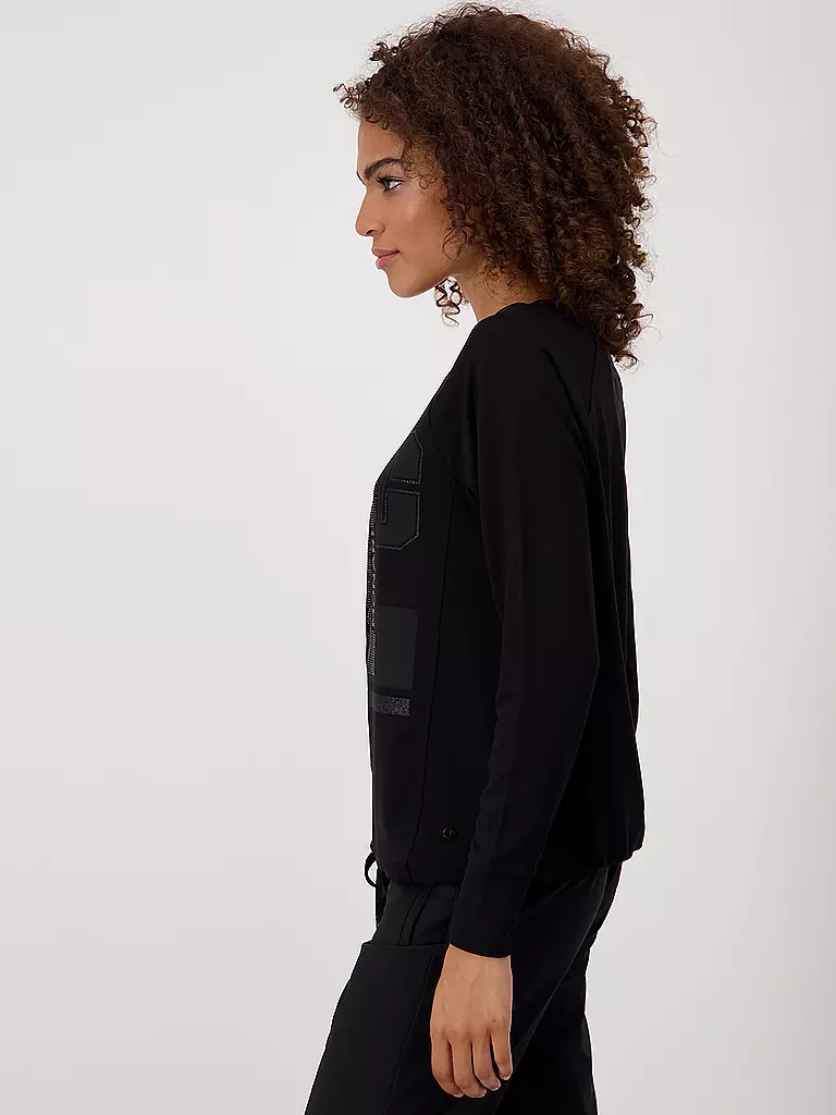 MONARI | Langarmshirt | schwarz