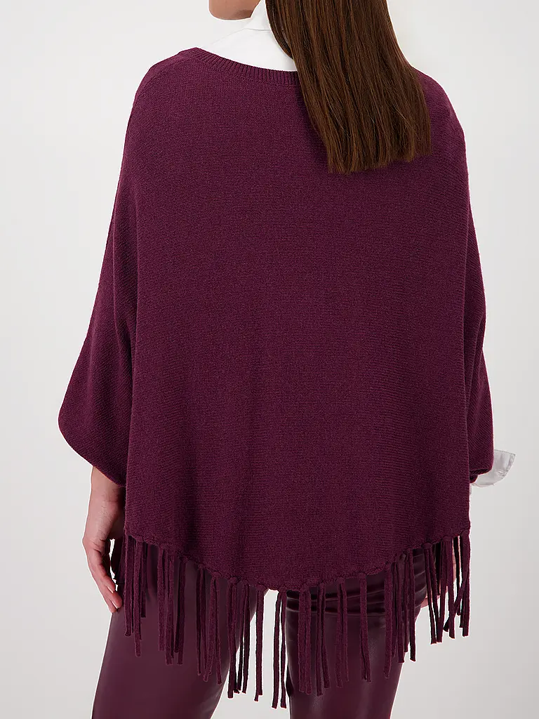 MONARI | Poncho - Cape  | dunkelrot