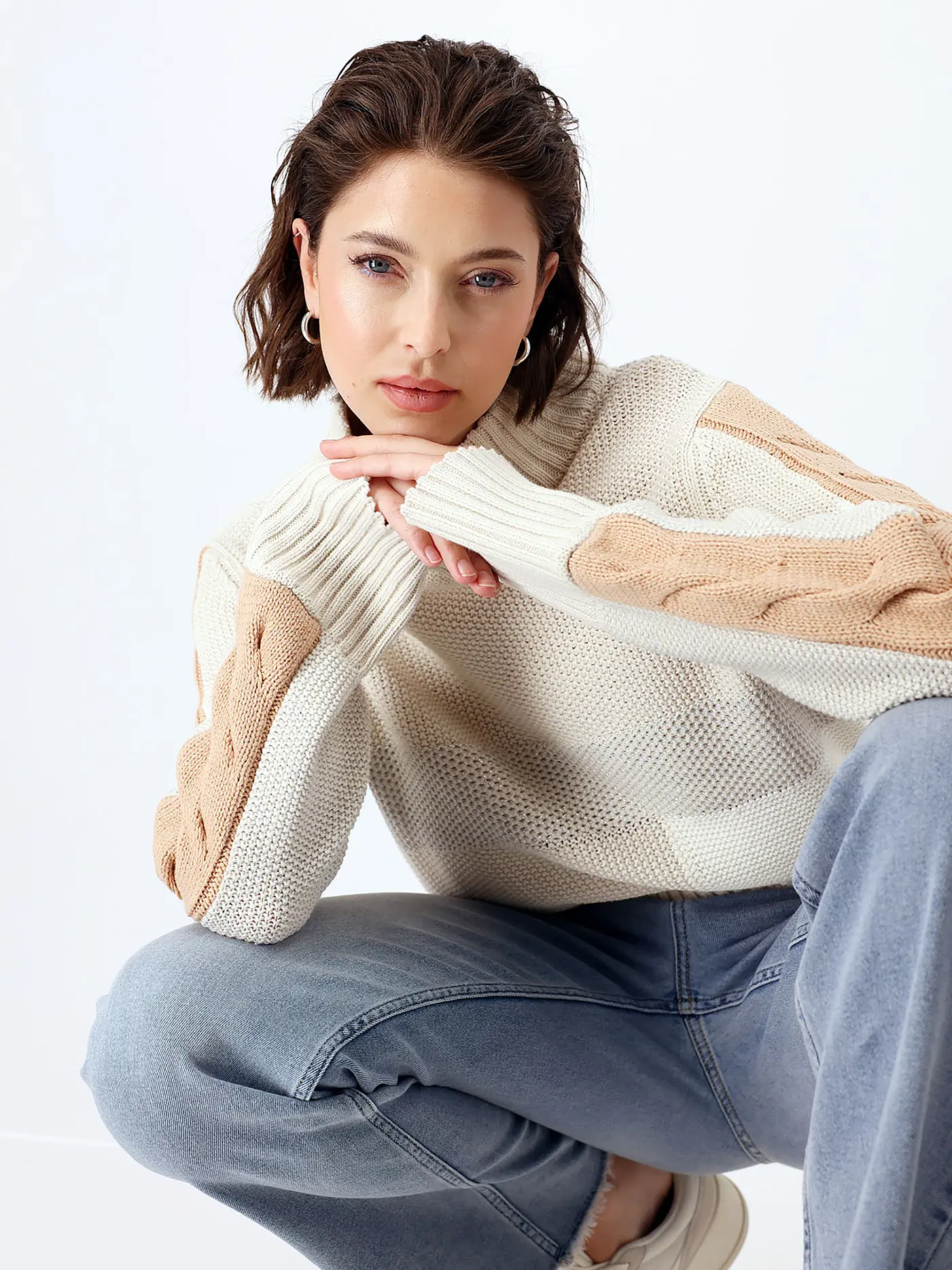 MONARI | Rollkragenpullover | beige