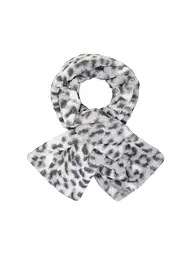 MONARI | Schal in Felloptik | Hellgrau