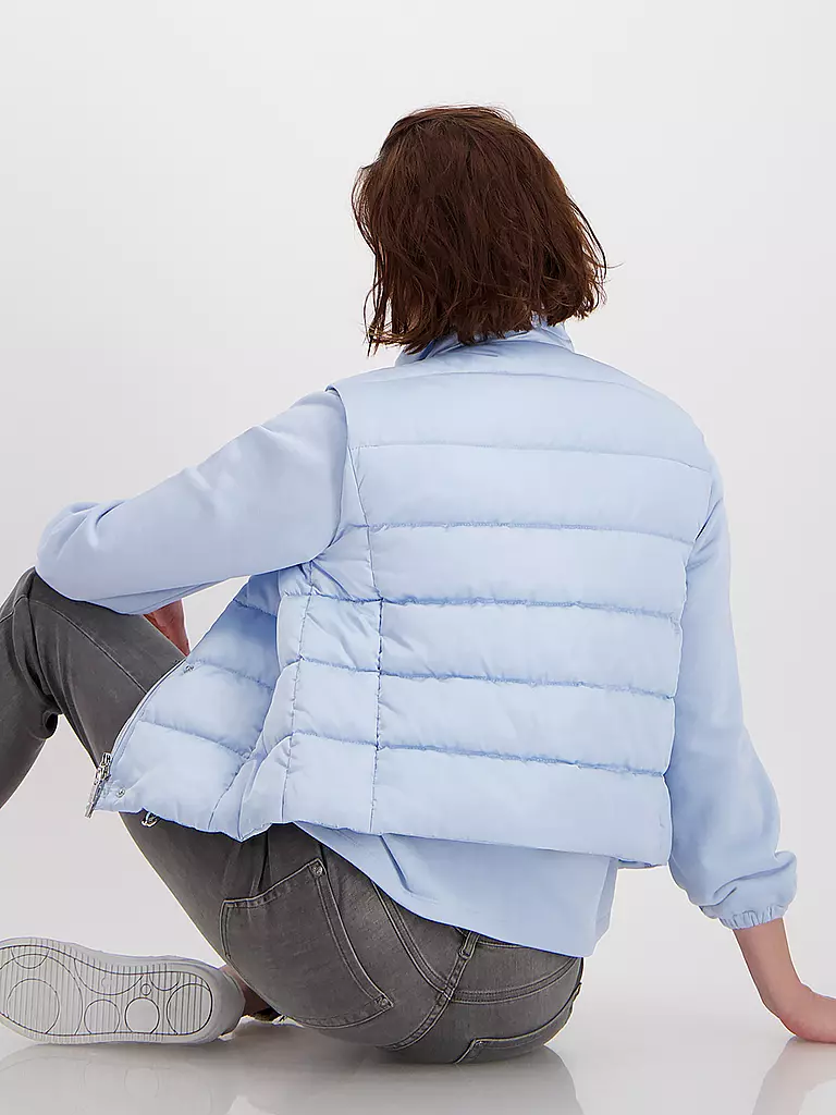 MONARI | Steppgilet | hellblau