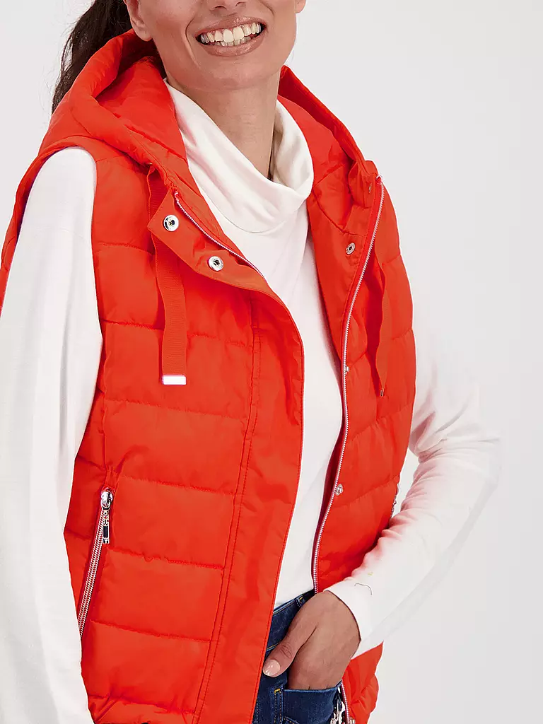 MONARI | Steppgilet | orange