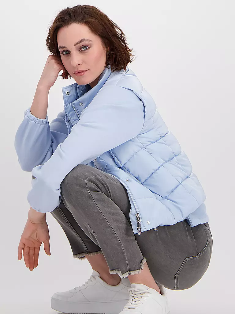 MONARI | Steppgilet | hellblau