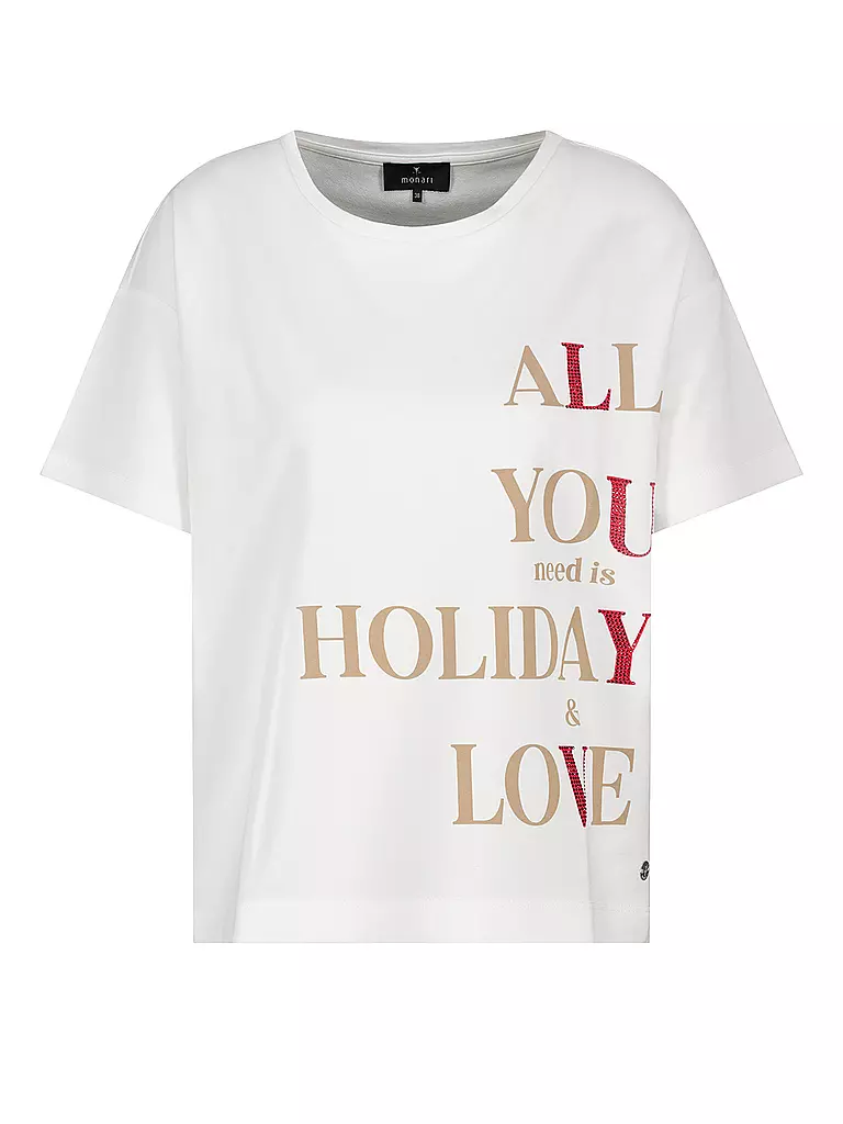 MONARI | T-Shirt  | creme