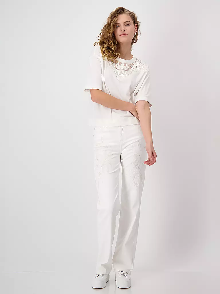 MONARI | T-Shirt  | creme