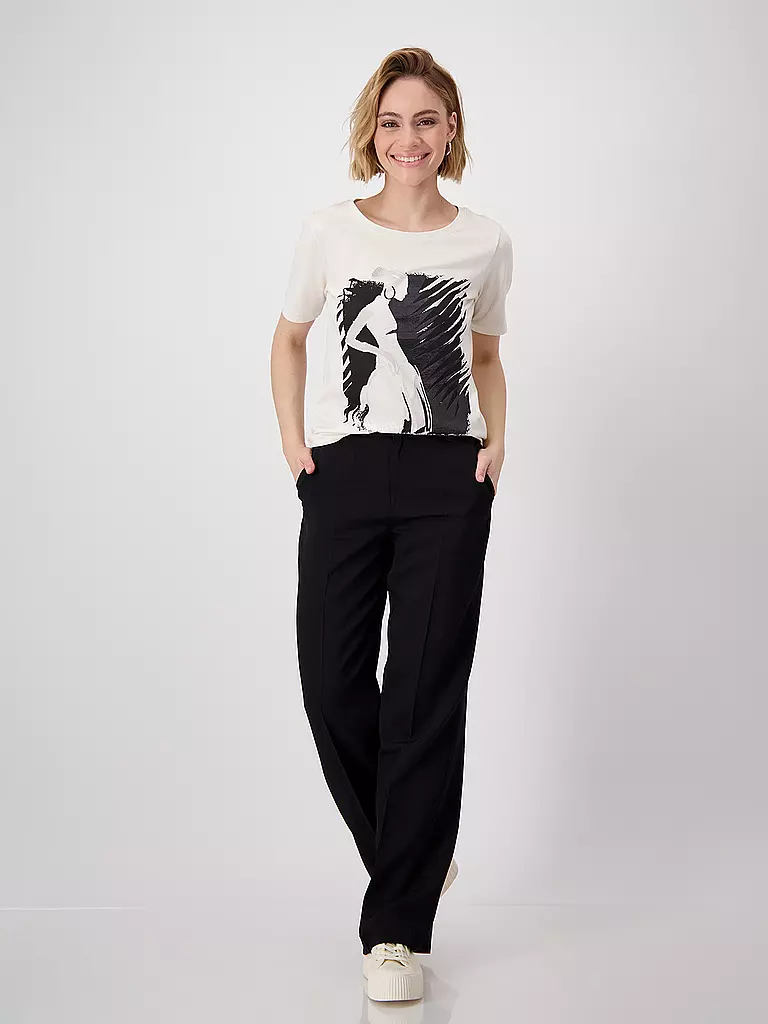 MONARI | T-Shirt  | creme