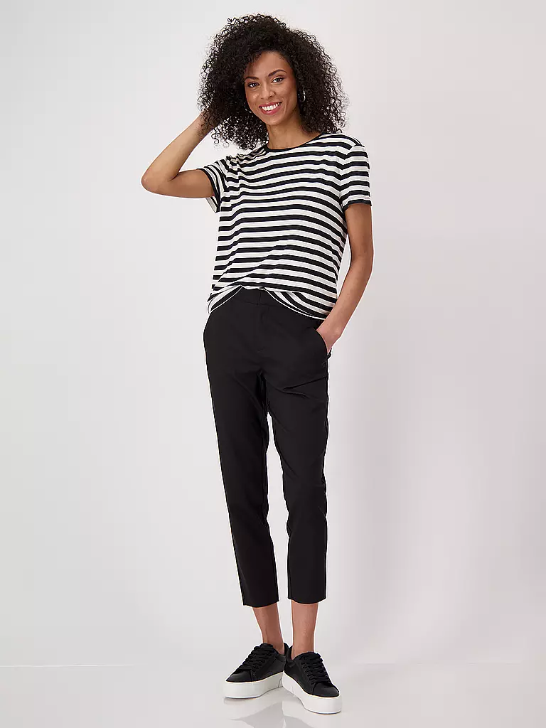 MONARI | T-Shirt  | schwarz
