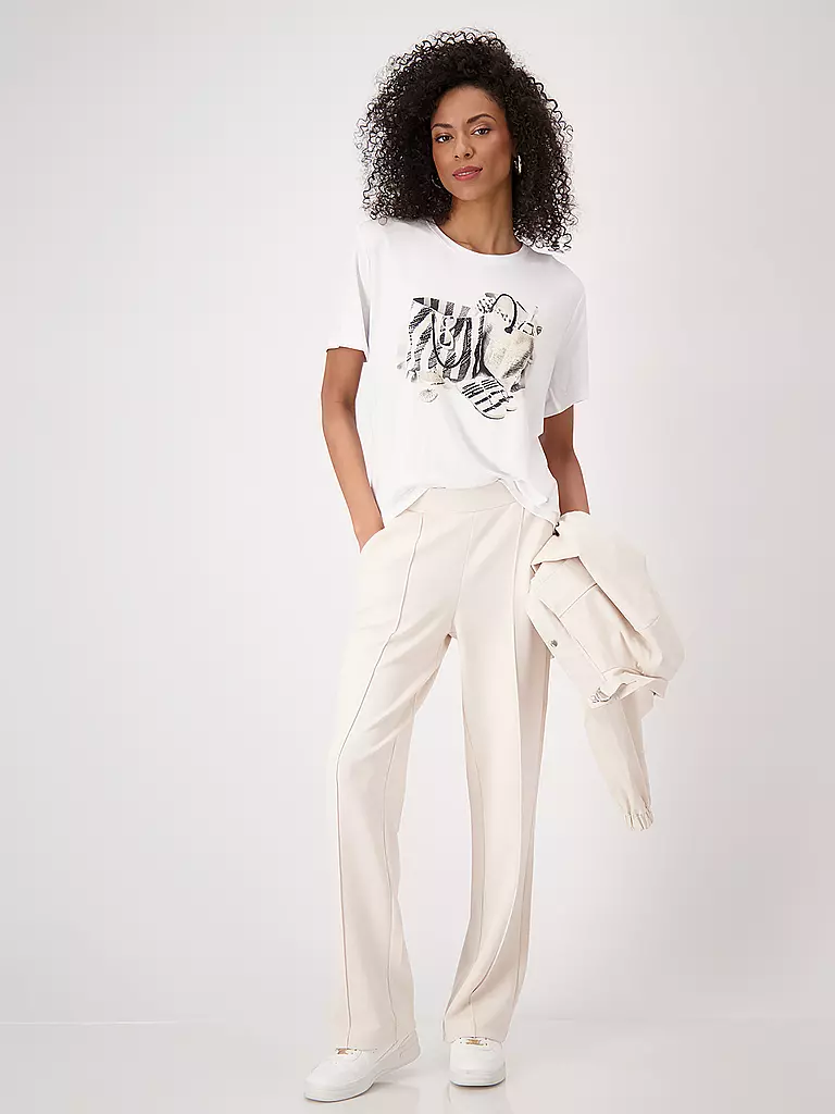 MONARI | T-Shirt  | creme