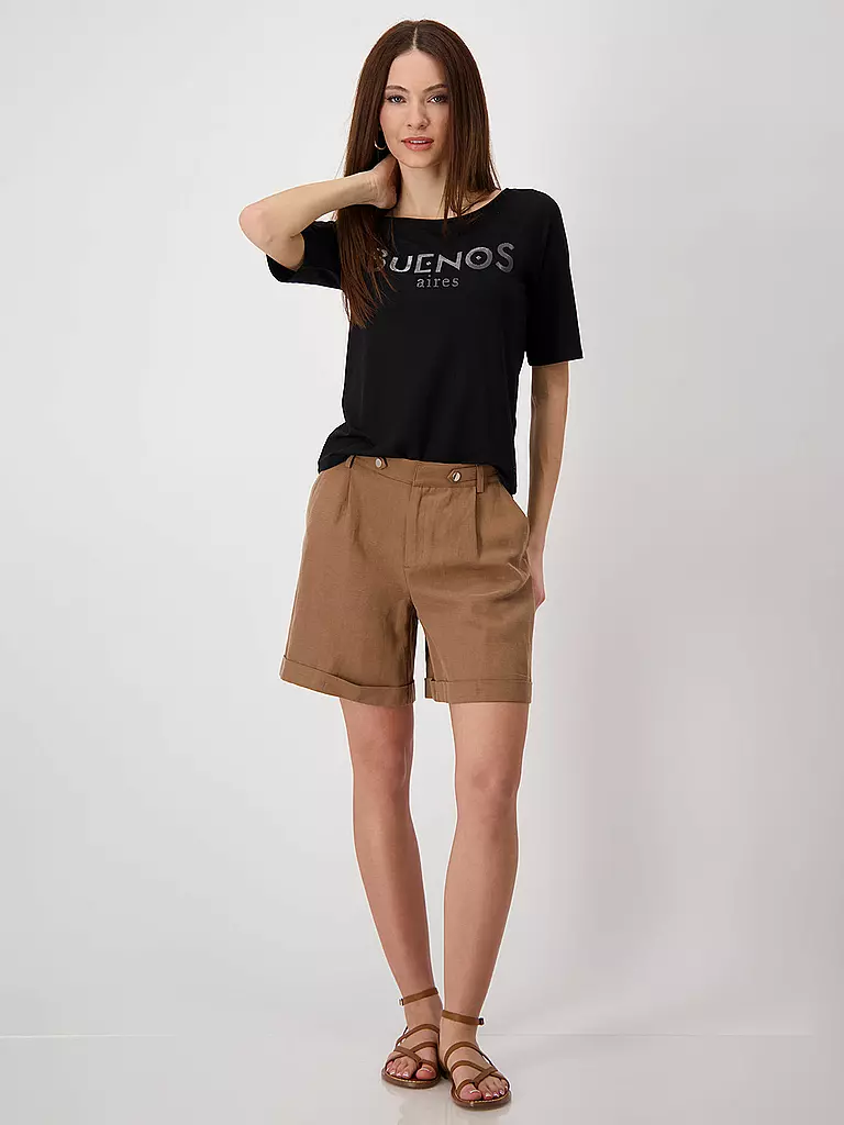 MONARI | T-Shirt  | schwarz