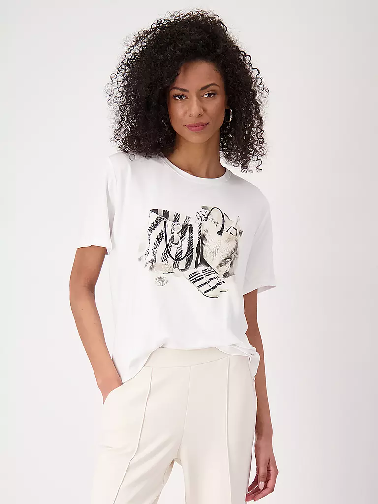 MONARI | T-Shirt  | creme