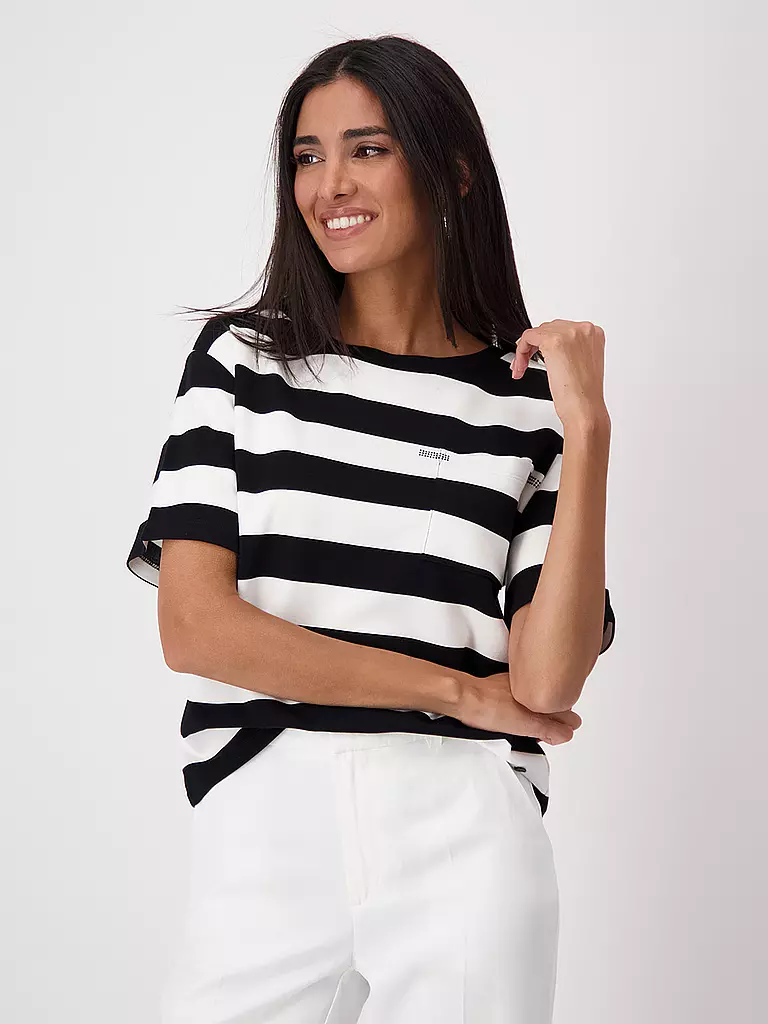 MONARI | T-Shirt  | schwarz